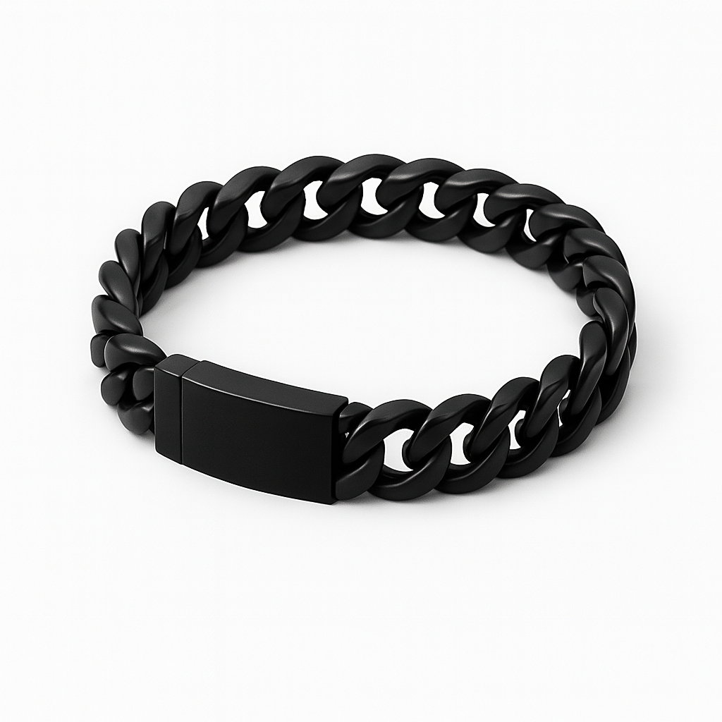 Black Titan Steel™ — Pulseira Masculina Premium