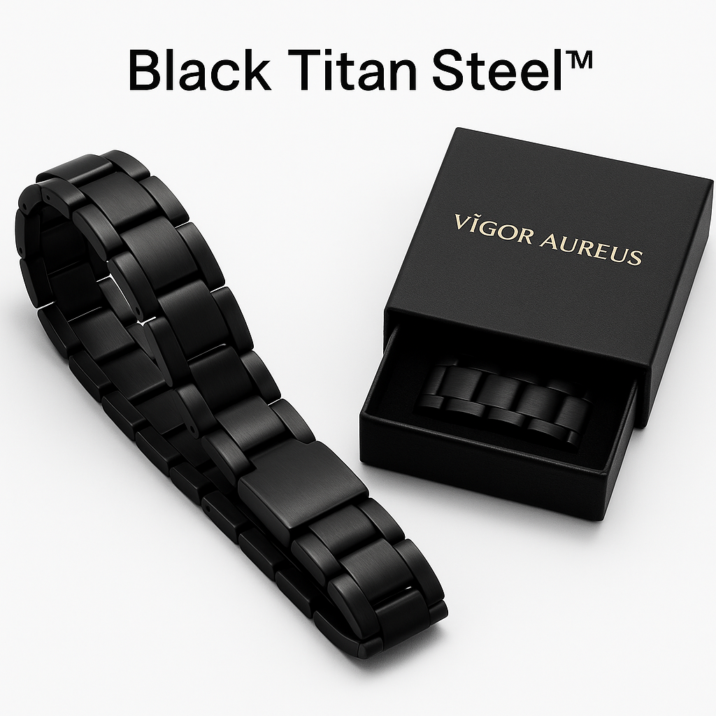 Pulseira Masculina Black Titan Steel™