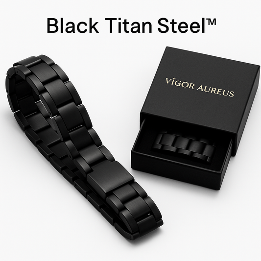 Pulseira Masculina Black Titan Steel™